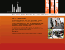 Tablet Screenshot of lavita-ristorante.de